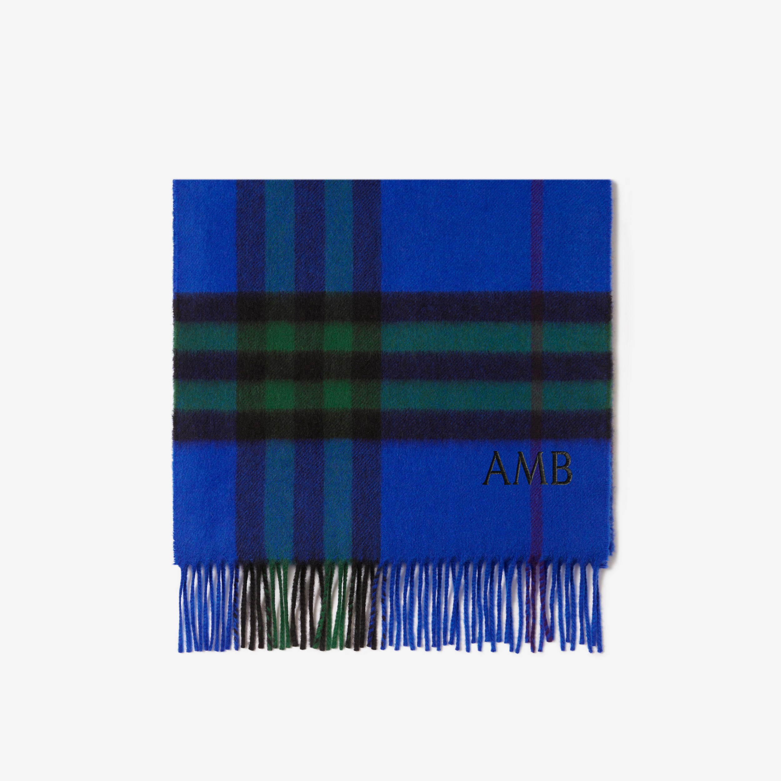 Check Cashmere Scarf in Knight/ivy | Burberry® Official